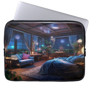 Funda Para Portátil Habitación de fantasía en la noche
