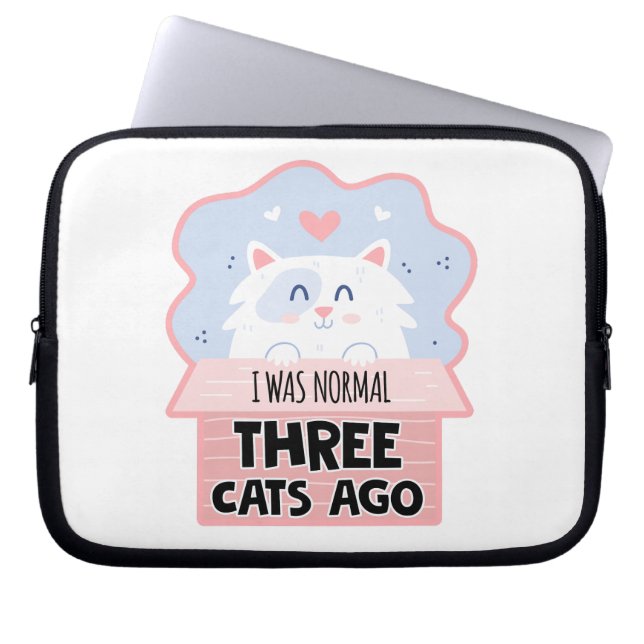 Funda Para Portátil Hace Tres Gatos Era Normal (Frente)