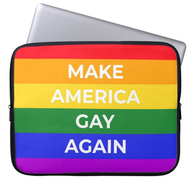 Funda Para Portátil Hacer que Estados Unidos vuelva a ser gay (Frente)
