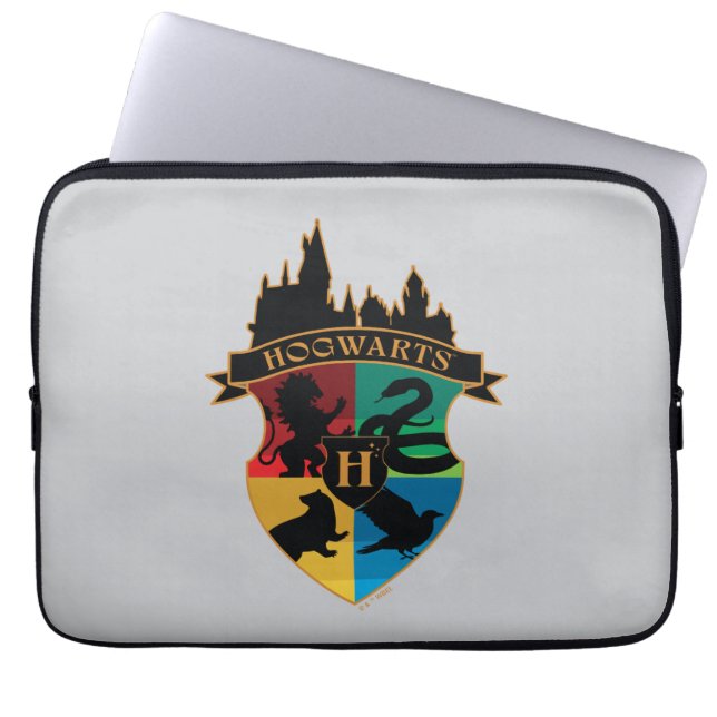 Funda Para Portátil HACIENTES™ Castillo Escudo Insignia para el Orgull (Frente)