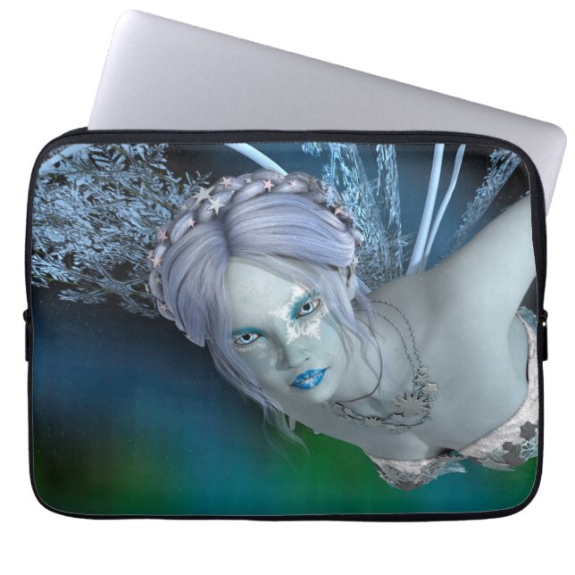 Funda Para Portátil Hada de Invierno (Frente)