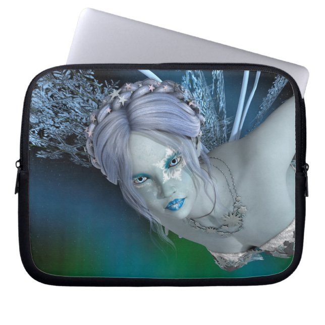 Funda Para Portátil Hada de Invierno (Frente)