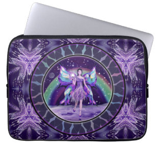 Funda Para Portátil Hada de la Lluvia Morada
