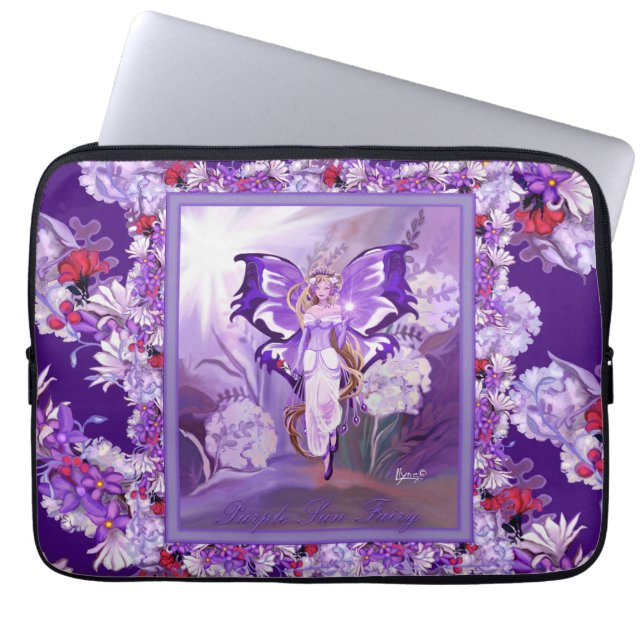 Funda Para Portátil Hada Purple Sun (Frente)