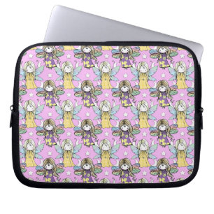 Funda Para Portátil Hadas Lindas y Estrellas y Lunas Patrón
