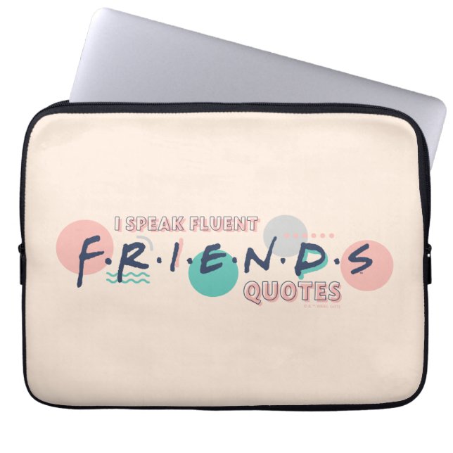 Funda Para Portátil Hago citas fluidas de AMIGOS™ (Frente)