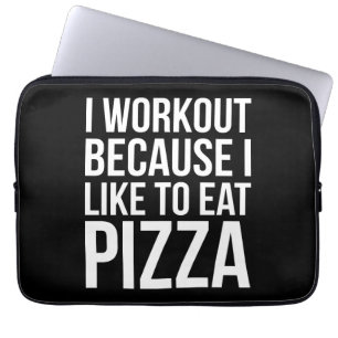 Funda Para Portátil Hago Trabajo Porque Me Gusta La Pizza - Novedad Gi