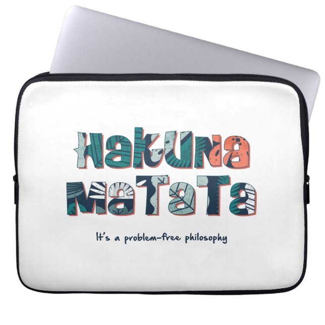 Funda Para Portátil Hakuna Matata (Frente)
