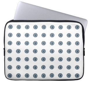Funda Para Portátil Halloween Blue Polka Dot Eyes