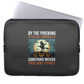 Funda Para Portátil Halloween Bruja Malvada Calabaza Vintage