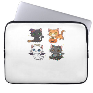 Funda Para Portátil Halloween Cat  Spooky and Stylish Feline-Inspired 