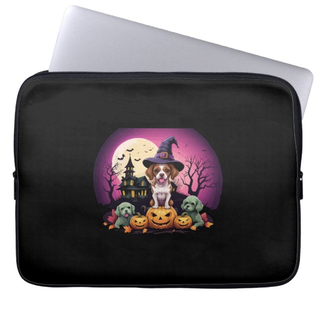 Funda Para Portátil Halloween Dog Fall Lovers (Frente)