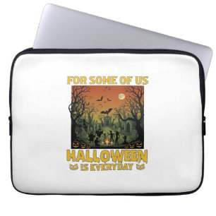 Funda Para Portátil Halloween Es Todos Los Días Zombies Fogata Cemente