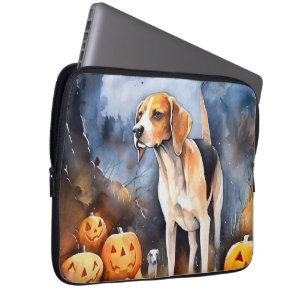 Funda Para Portátil Halloween Foxhound American English con calabazas