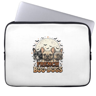 Funda Para Portátil Halloween Frenchie Boo Dogs Divertido Vintage_1