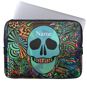Funda Para Portátil Halloween Hippie Skull Thunder_Cove
