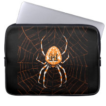 Halloween Naranja negro de araña de cosecha person