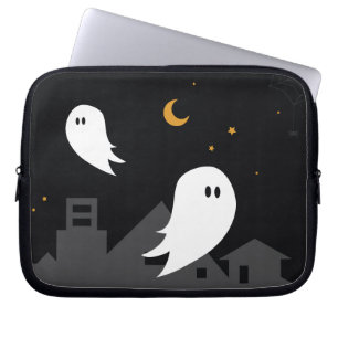 Funda Para Portátil Halloween personalizado divertido ciudad fantasma