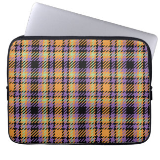 Funda Para Portátil Halloween Plaid Tartan