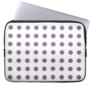 Funda Para Portátil Halloween Purple Polka Dot Eyes