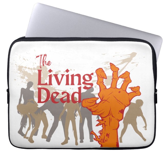 Funda Para Portátil Halloween Stamp Collection "The Living Dead" (Frente)