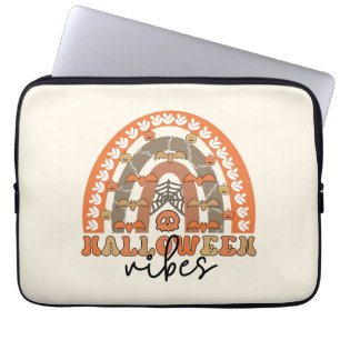 Funda Para Portátil Halloween Vibes Boho Rainbow Fall Halloween