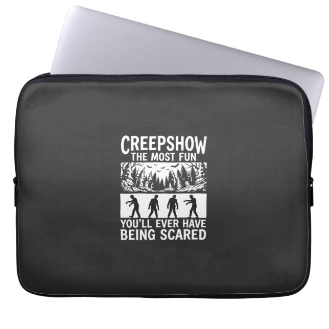 Funda Para Portátil Halloween Zombie Scared Horror Vector Design_1 (Frente)