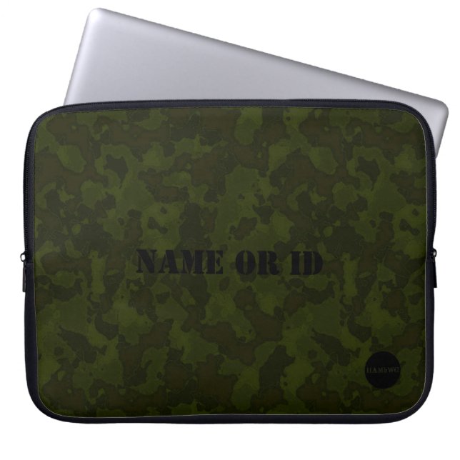 Funda Para Portátil HAMbyWG - Camuflaje en verde del ejército (Frente)