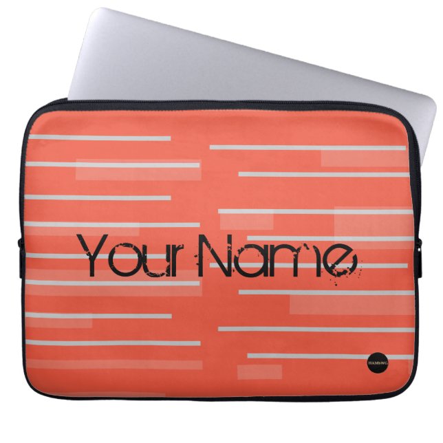 Funda Para Portátil HAMbyWG - Diseño "Ninguna barra" en cualquier colo (Frente)