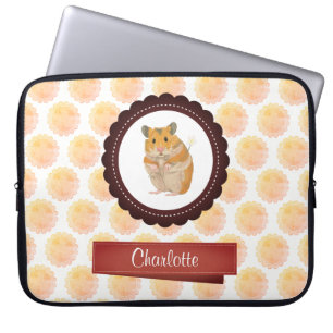 Funda Para Portátil Hamster de Chicas rojos y rosados