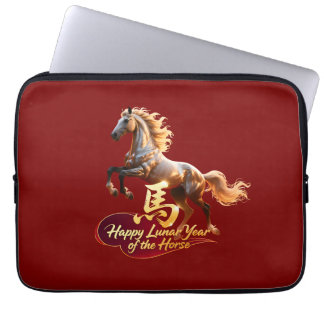 Funda Para Portátil Happy Lunar New Year Majestic Golden Horse