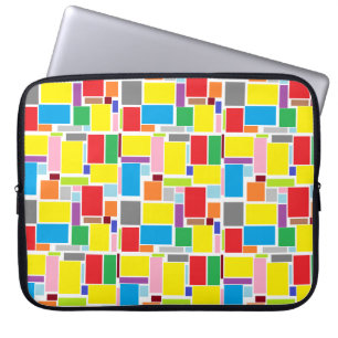 Funda Para Portátil Happy Positive Vibes Blocks Laptop Sleeve