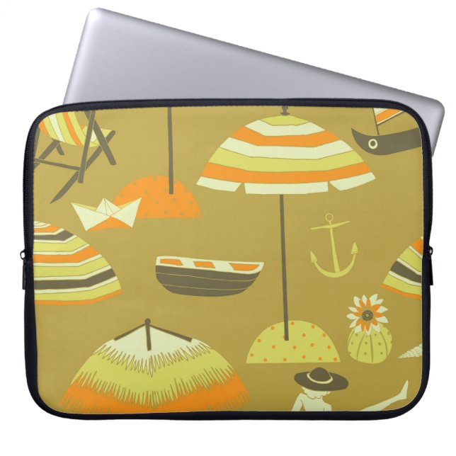 Funda Para Portátil Happy Summertime Fun Seless Pattern (Frente)