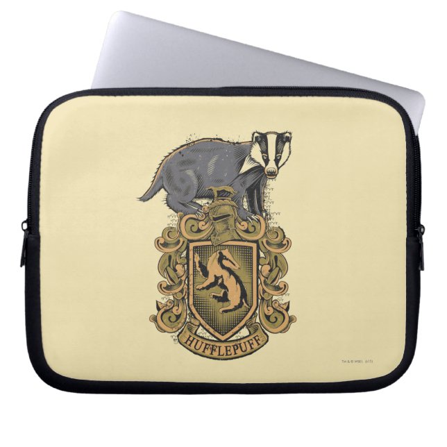 Funda Para Portátil Harry Potter | Escudo de Hufflepuff con Badger (Frente)