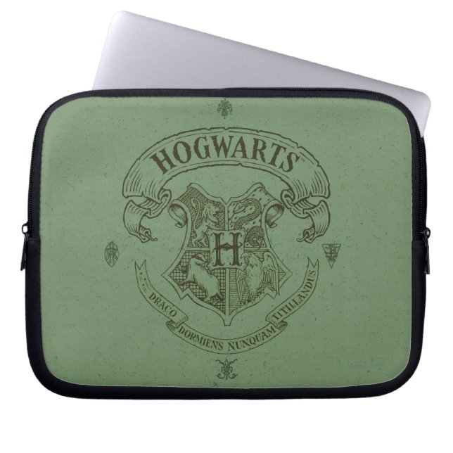 Funda Para Portátil Harry Potter | Escudo de pancartas de Hogwarts (Frente)