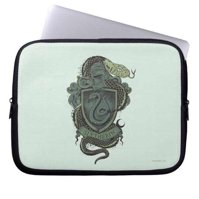 Funda Para Portátil Harry Potter | Escudo Slytherin (Frente)