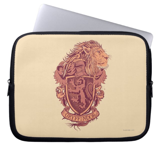 Funda Para Portátil Harry Potter | Gryffindor Lion Escudo (Frente)