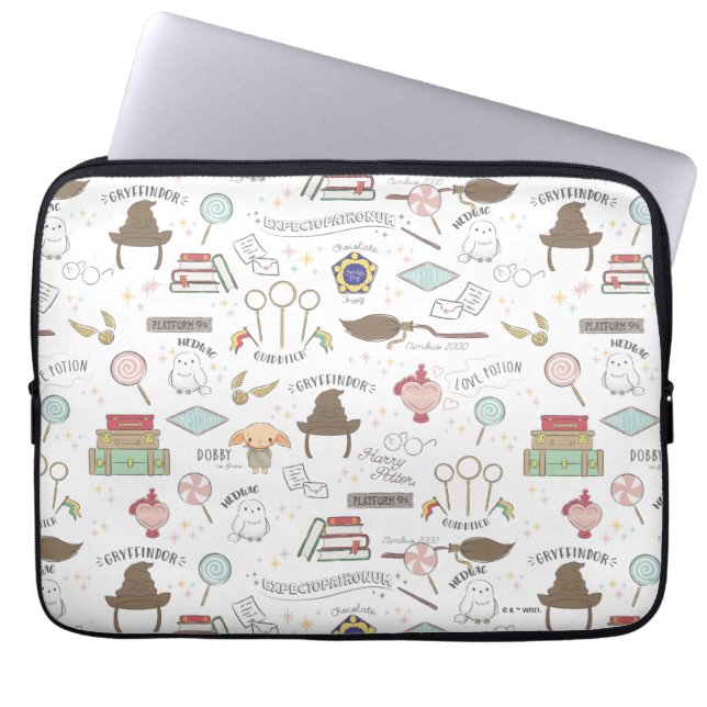 Funda Para Portátil HARRY POTTER™ Patrón Mágico Pequeño (Frente)