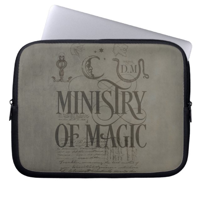 Funda Para Portátil Harry Potter Spell | MINISTERIO DE MÁGICA (Frente)