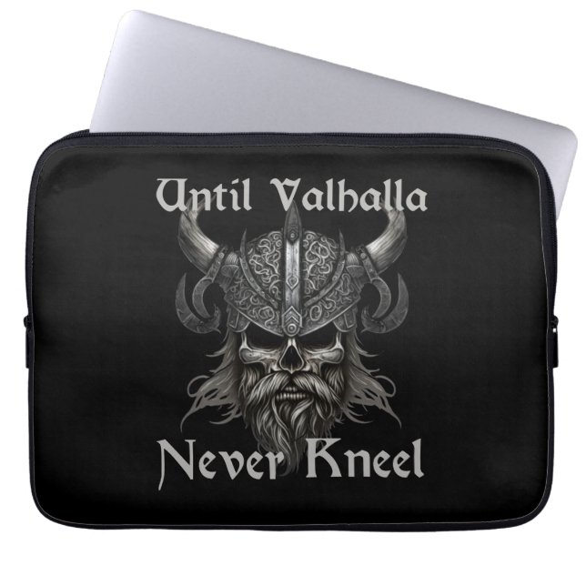 Funda Para Portátil Hasta Valhalla Never Kneel (Frente)