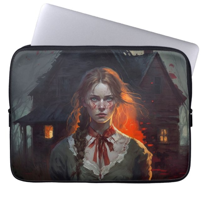 Funda Para Portátil Haunting house (Frente)