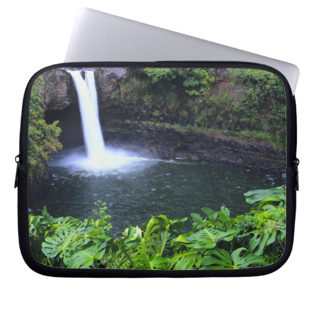 Funda Para Portátil Hawaii, Isla Grande, Hilo, Cataratas Arcoiris, Luj (Frente)