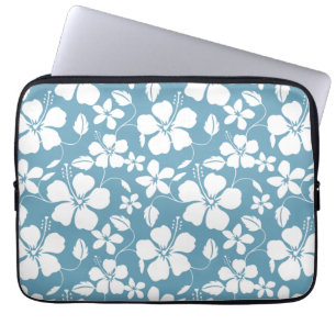 FUNDA PARA PORTÁTIL HAWAIIAN HULA (HIBISCUS) AZUL RETRASO