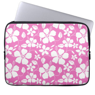 FUNDA PARA PORTÁTIL HAWAIIAN HULA (HIBISCUS) PINK