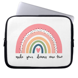 Funda Para Portátil Haz que tus sueños se vuelvan arcoiris
