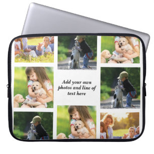 Funda Para Portátil Haz tu propio collage de fotos y texto