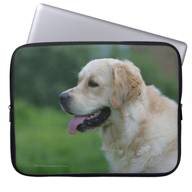 Funda Para Portátil Headshot 2 2 del golden retriever (Frente)