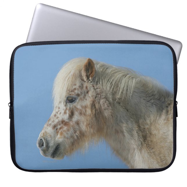 Funda Para Portátil Headshot miniatura del caballo (Frente)