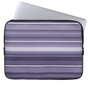 Funda Para Portátil Heather rayas púrpuras