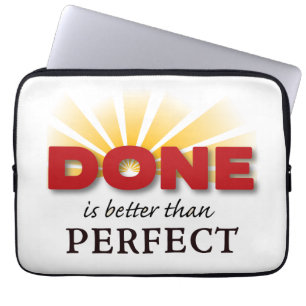 Funda Para Portátil Hecho es mejor que perfecto